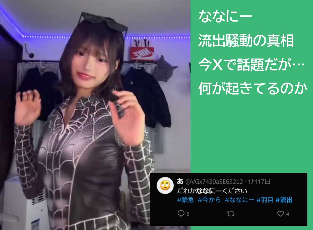 ナナニ―流出の動画はどこで見れるのか調査してみた